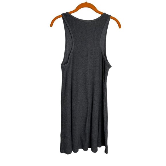 Brandy Melville Sleeveless Ribbed Mini Dress Gray One Size‎ - Picture 7 of 10